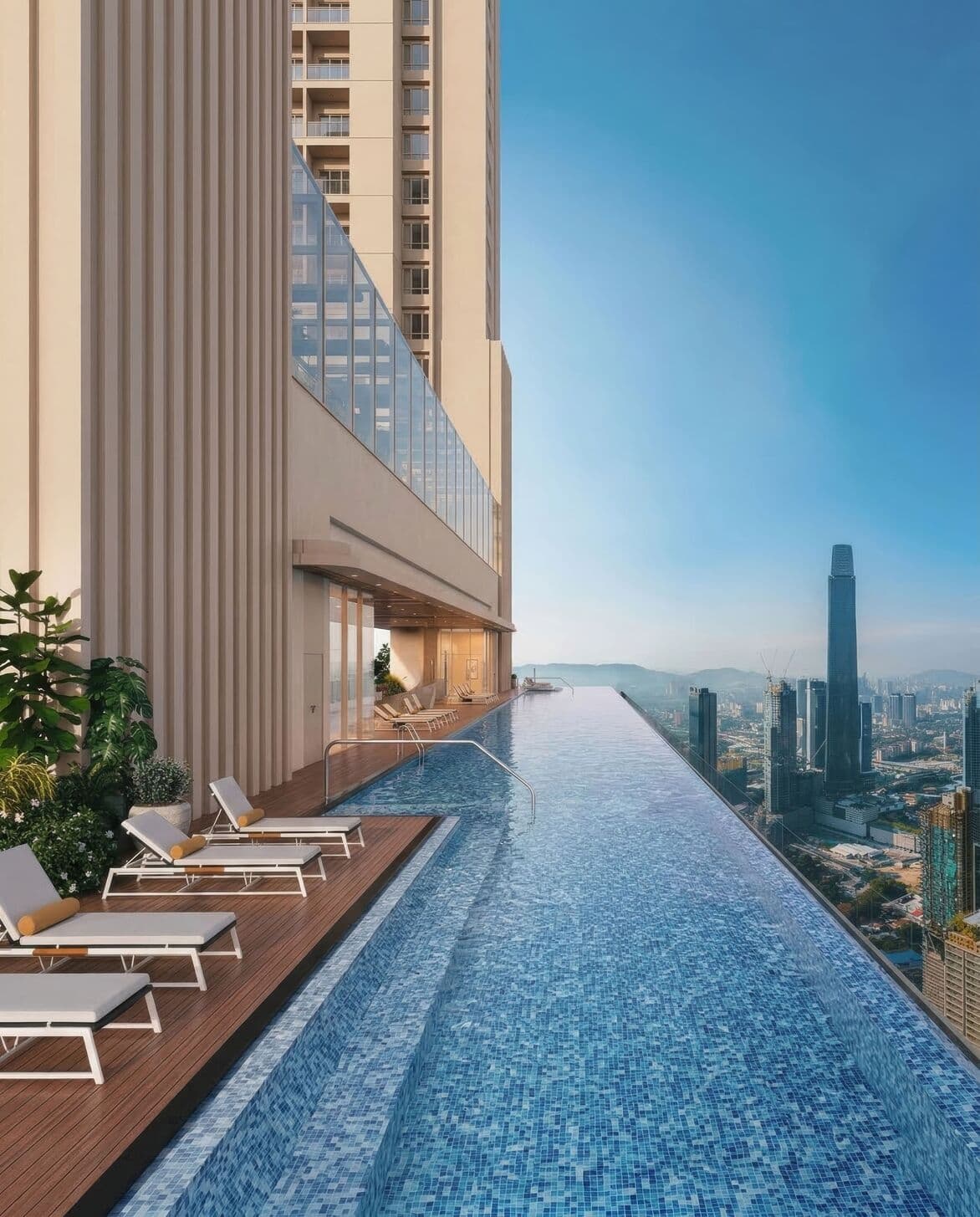 118-Metre Infinity Pool with City Views